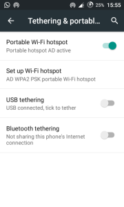 how to conncet to the internet with android device