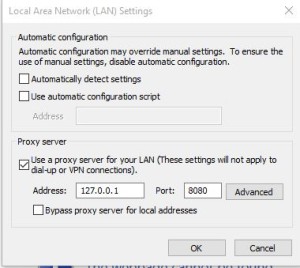 configure proxy server on internet explorer 