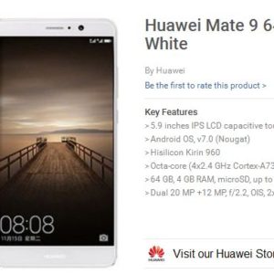 Huawei Mate 9 Specification and Price in Nigeria