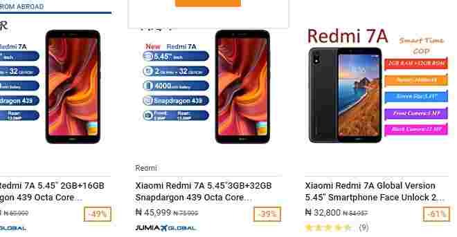 Xiaomi Redmi 7A Nigeria